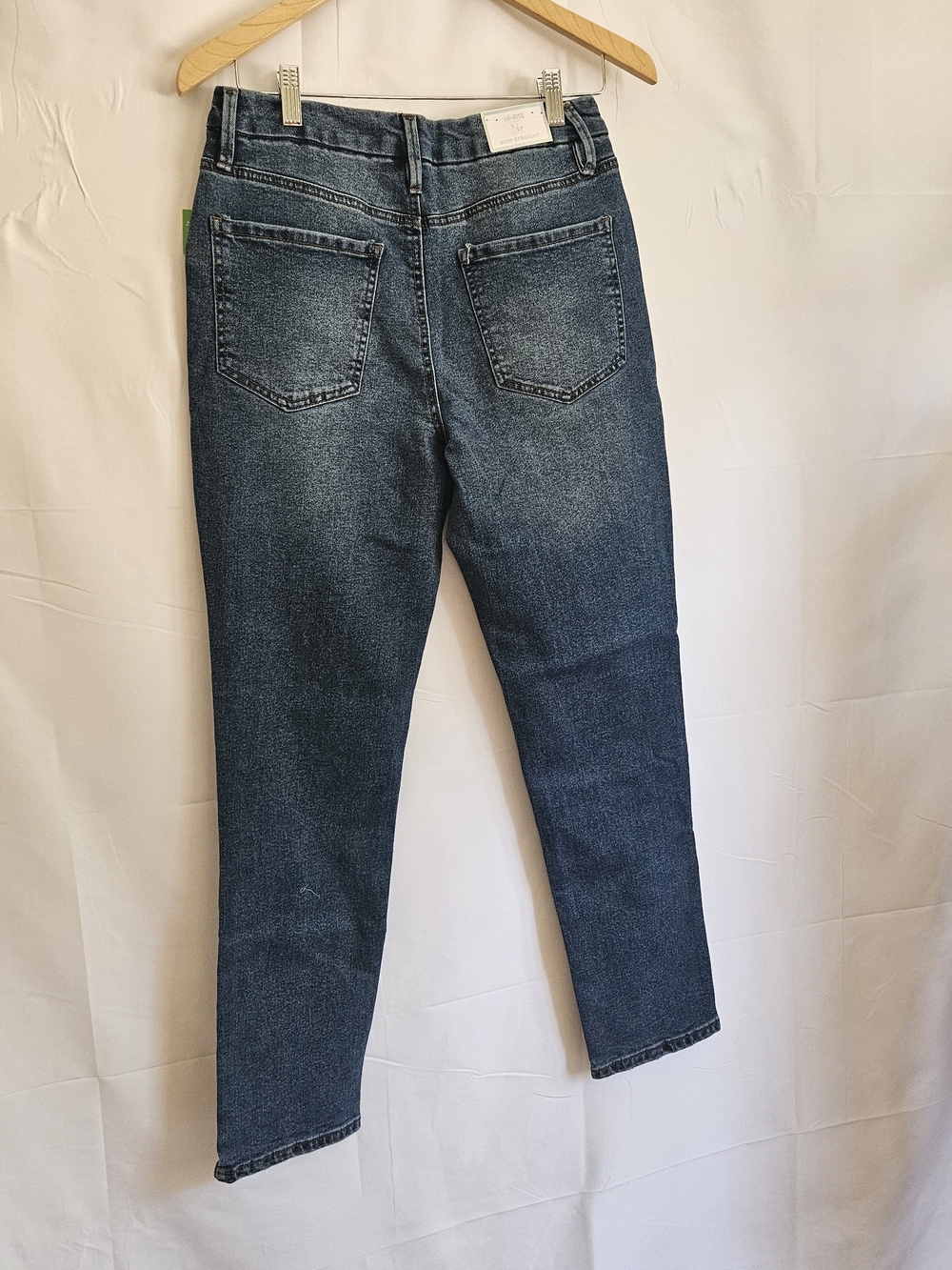 ​Tinseltown Hi Rise Slim Straight Jeans Size 5 / 27 Dark Wash Blue Denim NWT - Picture 7 of 16